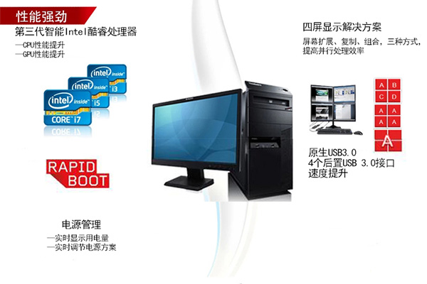 聯(lián)想M4350t商用辦公臺式電腦