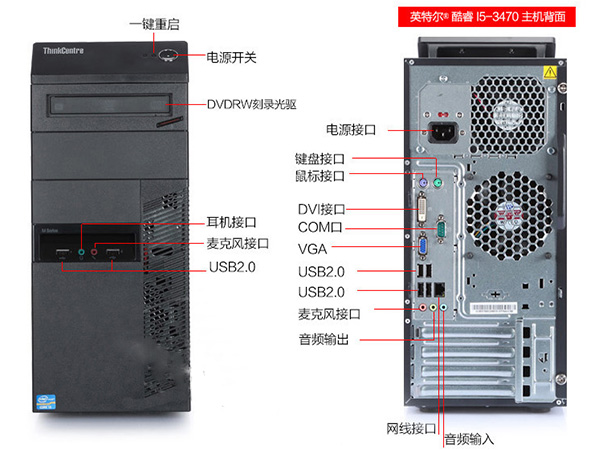 聯(lián)想M4350t商用辦公臺式電腦