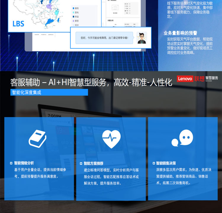 聯(lián)想專(zhuān)賣(mài)店推出聯(lián)想智慧客服解決方案(魔方系統)